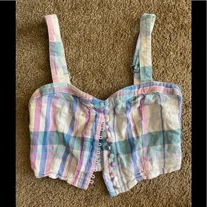 Plaid Crop Top
